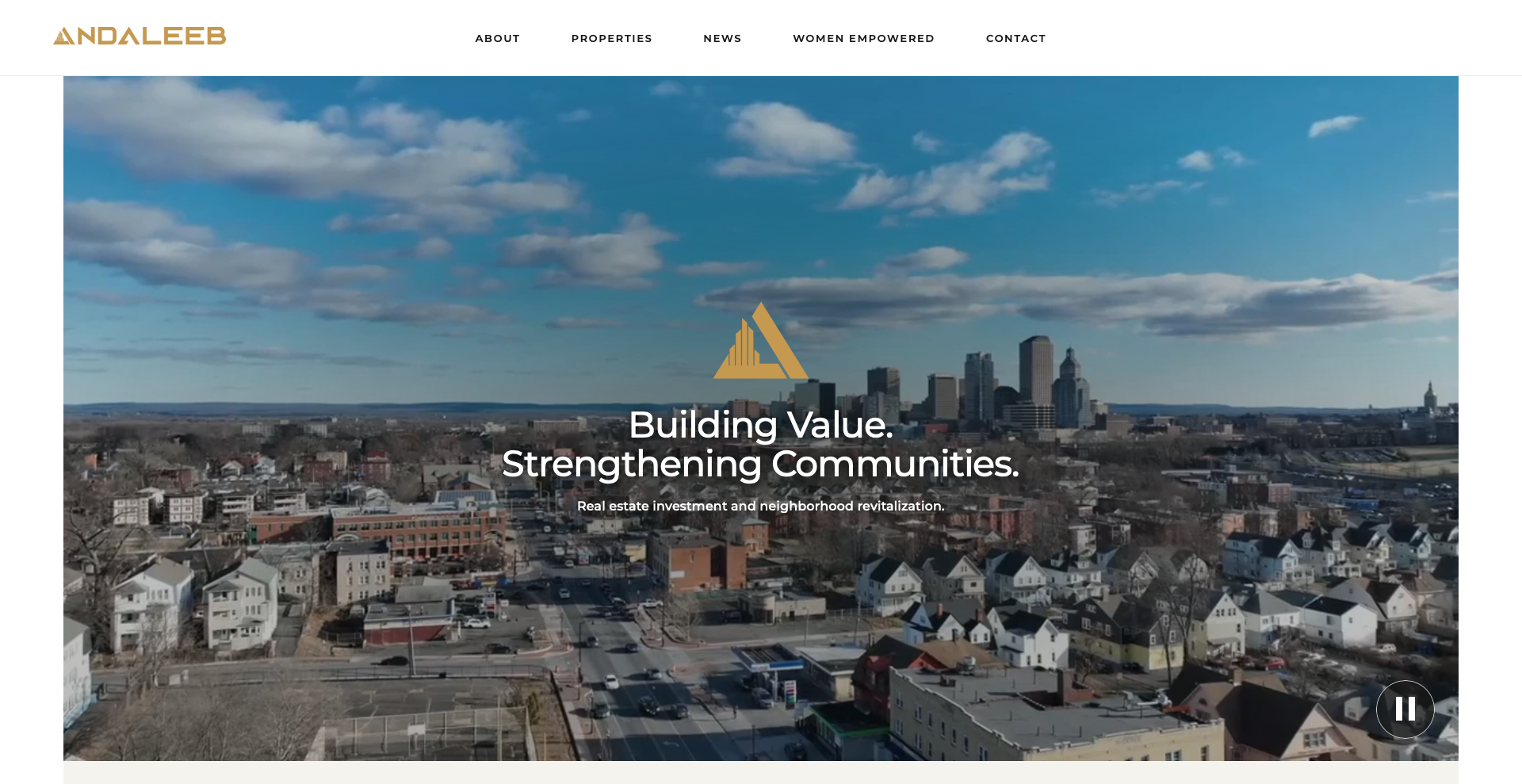 Andaleeb Enterprises real estate investment homepage