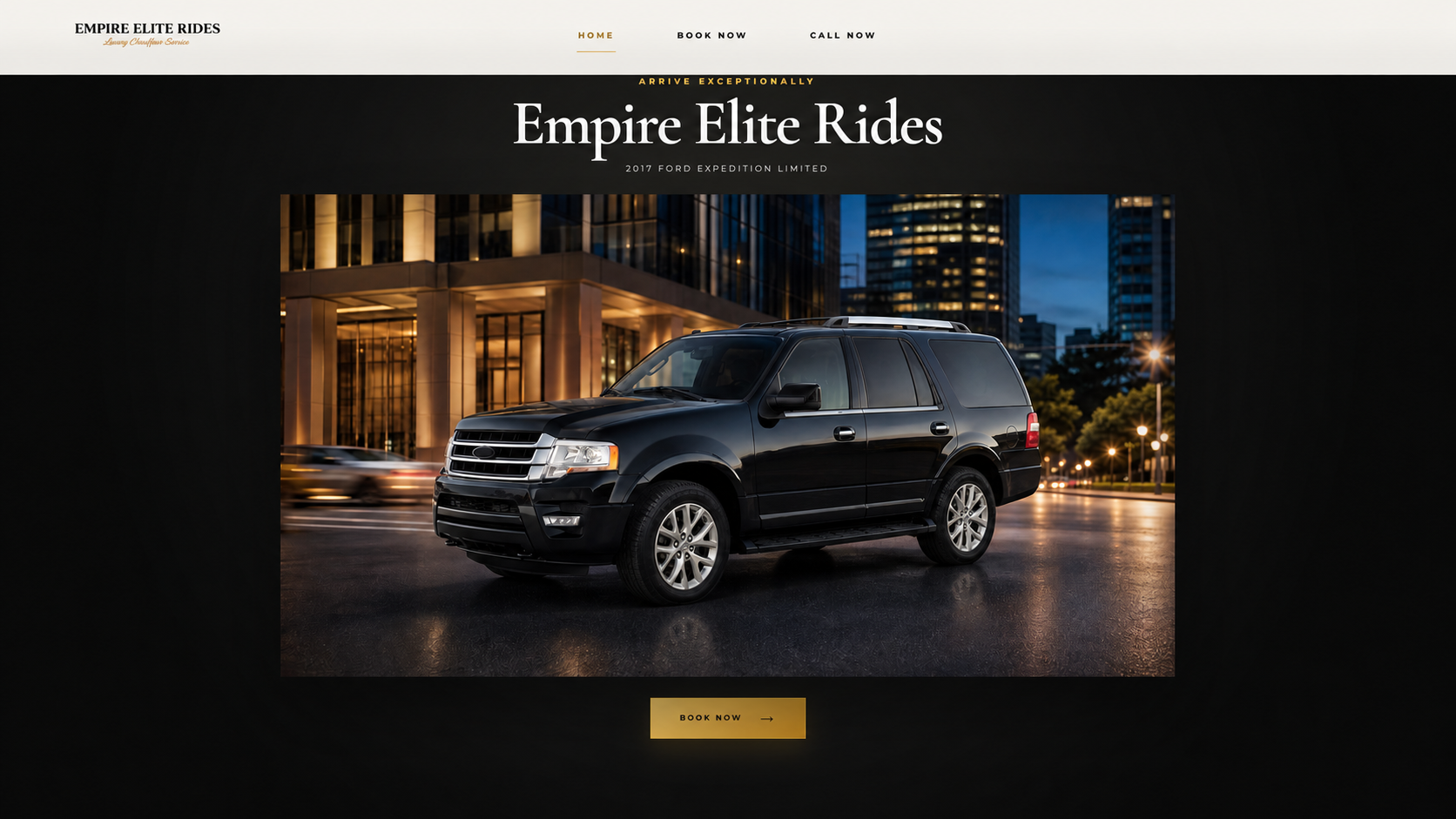 Empire Elite Rides homepage
