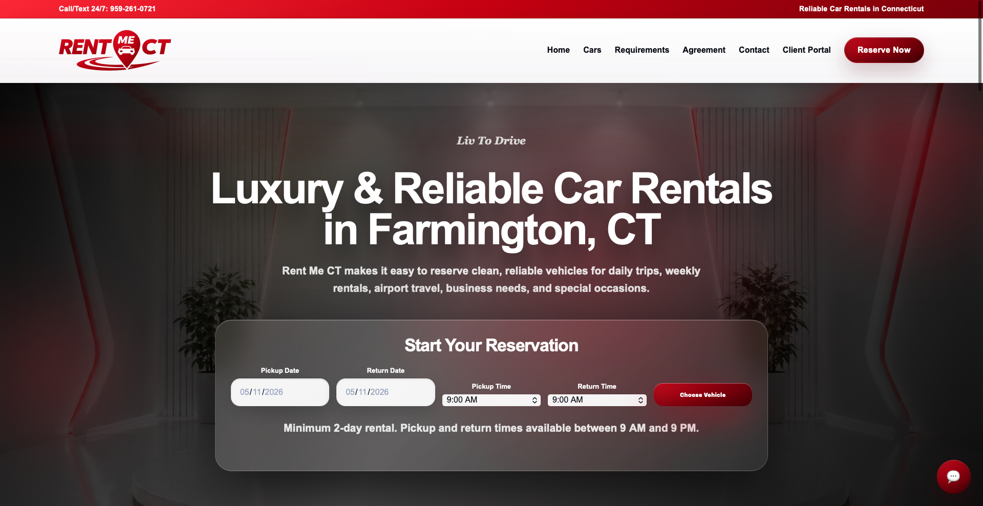 Rent Me CT Homepage
