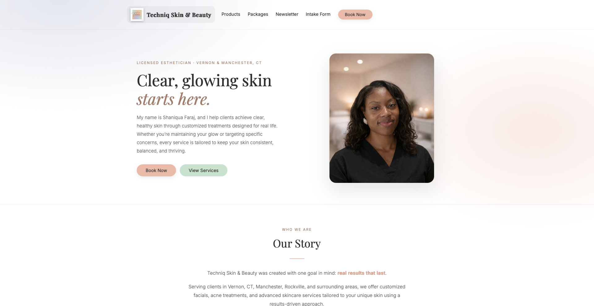 techniqskinandbeauty homepage